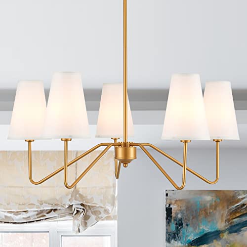 Mhytogn Modern Antique Brass Brush Paint Finish Chandelier thumb #1