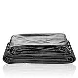 Multi Size Fish Pond Liner *6m/6m*8m/8m*10m Heavy Duty HDPE Pool Film Waterproof Reinforced Landscape,Black Fish Pond Lining For Water Ponds Streams FountainsHome Garden Rubber Pond(Size:8*15m/26*49ft