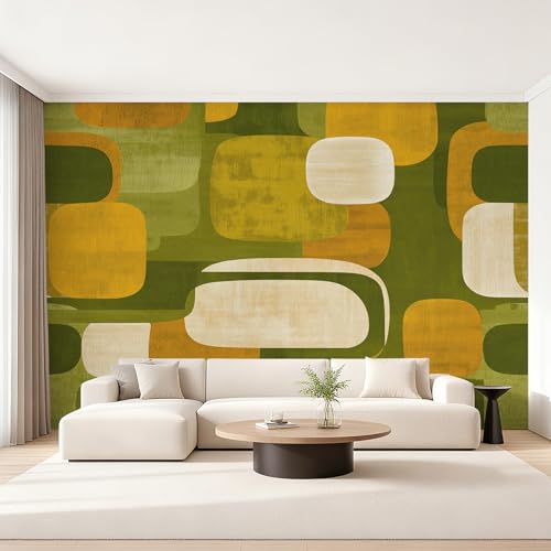 Fresque murale intissé géométrique moderne retro haut de gamme - 4