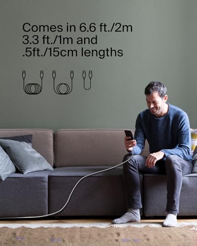Belkin USB C to USB C Braided Cable 3.3ft iPhone Charger Cord - image 7