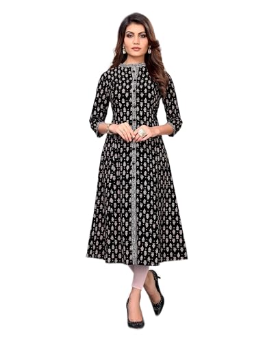 Image of Vbuyz Women Cotton Flared Kurti (VF-KU-356)