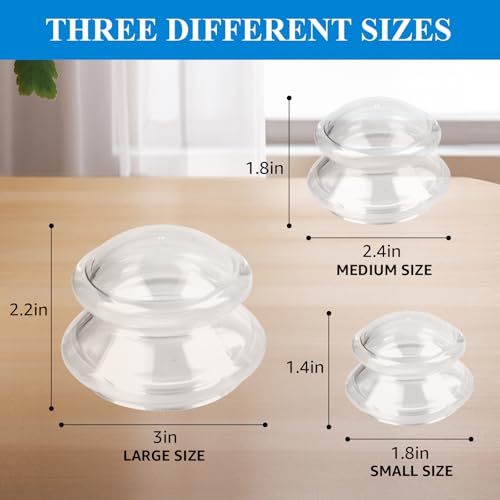 Silicone Cupping Therapy Sets, Cupping Kit for Massage Therapy,Anti Cellulite Cup, for Cellulite Reduction Joint Pain Muscle Pain - Image 6