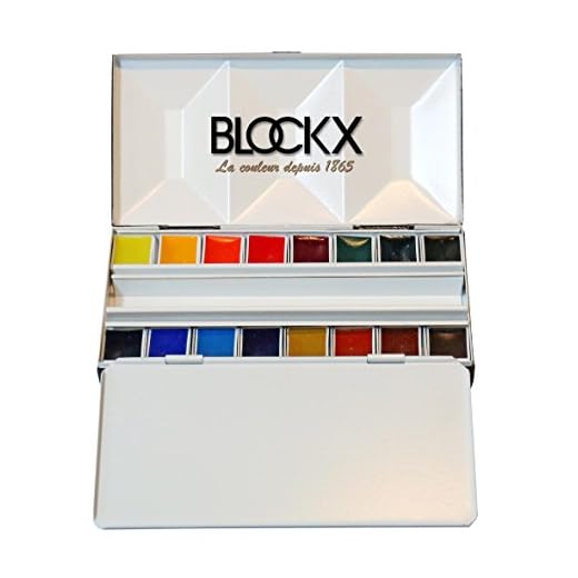 Caja Bijou de 16 acuarelas de acuarela extra-fine Blockx