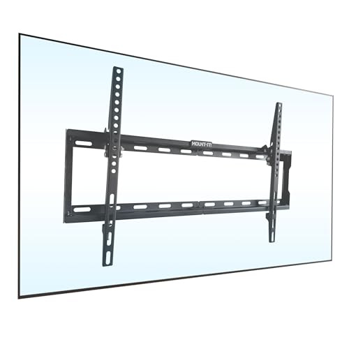 Mount-It! Ultra-Slim Tilting TV Wall Mount for 37-80 Inch TVs, Low Profile 1