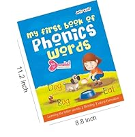Jolly Kids My First Book of Phonics Words Key to Letter Sound Relationship| Learning the Letter Sounds| Blending| Word Formatting| Sight Words| Phonic Activity Book for Kindergarten Ages 3-7 Years 938705411X Book Cover