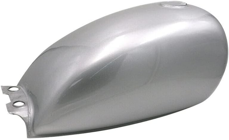 9L 2.4Gal Retro Vintage Fuel Gas Tank Cap For Suzuki GN125 Cafe Racer Old School (Silver)