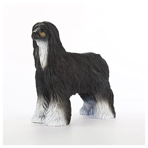 Conversation Concepts Afghan Hound, Black & White Standard Figurine