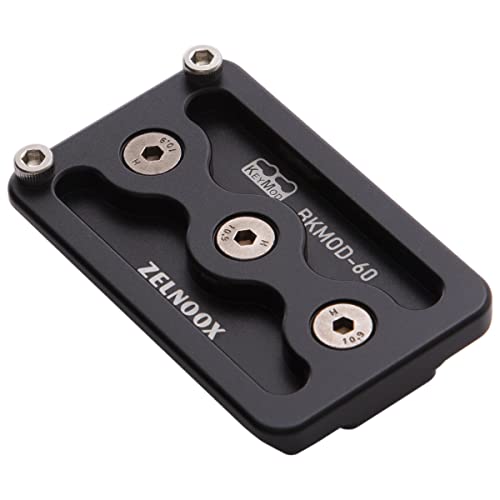 Zelnoox Keymod to Arca/RRS Dovetail Mount Plate - Quick Release Adapter for Hunting Tripods Anti-Recoil Design