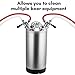 5 Gallon Cleaning Keg, 4 Head-Sankey D Ports, Wash Out Keg with Rubber Base for Beer Lines Cleaning