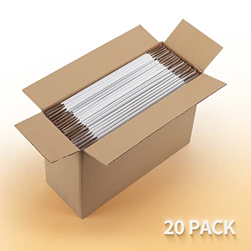 Eympeu 13X10X2 Inches Shipping Boxes Set Of 20 White Corrugated Cardboard Mailing Boxes For Packaging, Small Business, Literature, Mailer #TOP4
