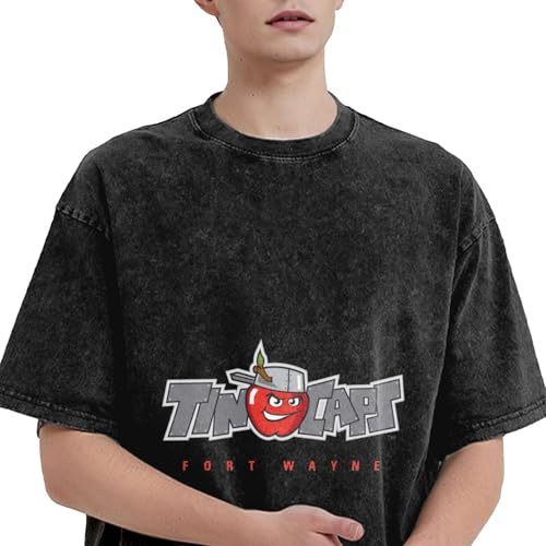 Fort Wayne Tincaps Men's Vintage Oversized T-Shirts,230g Short Sleeve3
