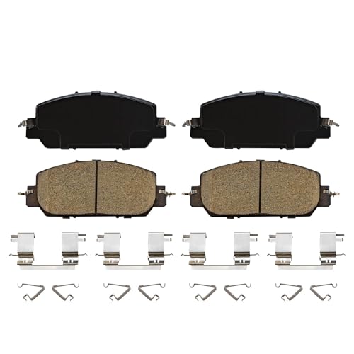 Image of Detroit Axle - Brake Pads for 2017-2021 Honda Clarity 2023-2025 Honda HR-V, Ceramic Brake Pads with Hardware Front and Rear Replacement