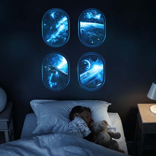 Vinilos Decorativos 3D Universo Galaxia Espacial Brilla en Oscuridad miniatura 4