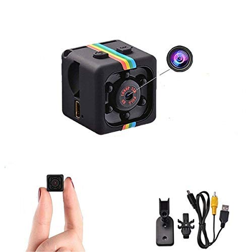 Mini Camera HD 1080P Babysitter Camera Sports Mini Camera Sports Camera Small Camera, Suitable for Home Office Driving Record Outdoor Sports, etc.