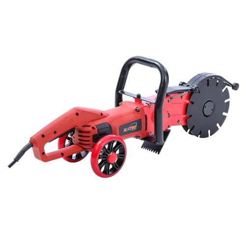KATSU Tools 6800W Powerful Wall Saw Chaser, 27cm Cutting Capacity, Handheld and Lightweight, 192mm Dual Diamond Saw Blades, Dust-Free Concrete Brick Walls Grooving Slotting Machine 3 KATSU Tools 6800W Powerful Wall Saw Chaser, 27cm Cutting Capacity, Handheld and Lightweight, 192mm Dual Diamond Saw Blades, Dust-Free Concrete Brick Walls Grooving Slotting Machine - Image 3