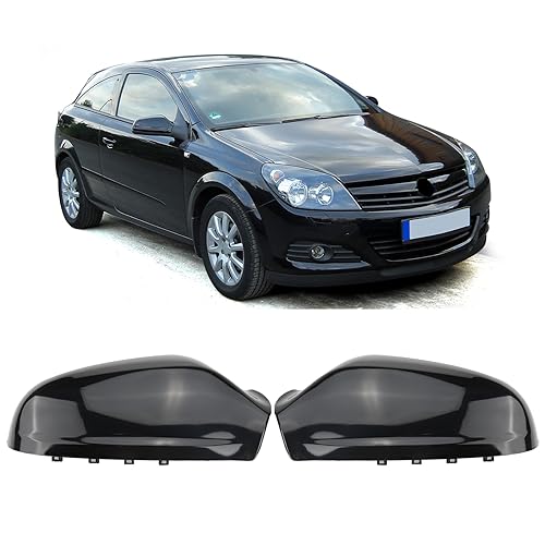 Opaltool Tapa del Espejo retrovisor del Coche para Opel Vauxhall Astra H MK5 2004-2009, Carcasas de Espejo Retrovisor de Coche Cubierta del Espejo de Ala Lateral de Puerta
