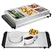 VonShef Food Warmer 4 Tray – 7.2L Table Top Buffet Server 300W with Lids, Plate Warming, Temp Control, Chafing Dish, Hostess Trolley Food Warmer & Cool Touch Handles - 2 x 2.4L and 2 x 1.2L Pans