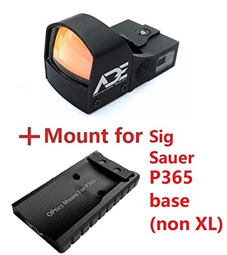 Ade Advanced Optics Crusader Rd3-009 Red Dot Reflex Sight For Sig Sauer P365 Handgun Pistol, Black #TOP1