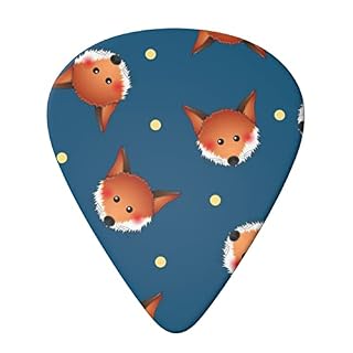 ASDTEHCY Lot de 6 médiators en celluloïd, motif renard rouge, fins, moyens et lourds pour guitares acoustiques… - Les Beatles, Paul McCartney, John Lennon, RIngo Starr, George Harrison ASDTEHCY Lot de 6 médiators en celluloïd, motif renard rouge, fins, moyens et lourds pour guitares acoustiques… – Image 3