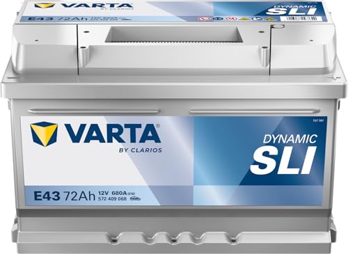VARTA 5724090683132 BLUE dynamic E43 Starterbatterie 72Ah 12V 680A DIN/ISO LB3 Kompatibel mit VW Lupo 6X1, 6E1 TRANSPORTER III Bus Bora Limousine 1J2 Bora Variant 1J6 PASSAT Variant 3A5, 35I, OPEL