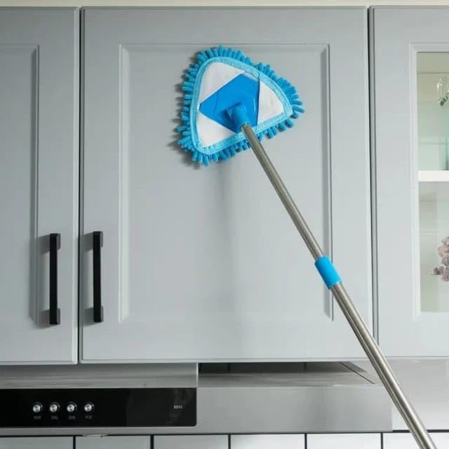 Jay Ambe Traders Microfiber Triangle Shape Mop Handle Flexible Fan Mop and Easy Cleaning Home Kitchen Car Ceiling and Office Fan Cleaning Brush (Multi Color) (Pack of 1) (B0CY2SDTJZ) Amazon Price History, Amazon Price Tracker