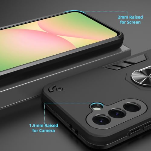 Image of NDCOM for Samsung A56 Back Cover | Premium Protection for A56 Samsung Mobile 5G Back Cover | Shockproof Ring Holder Case