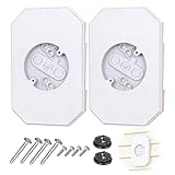 Siding Lamp Mounting Blocks Kits, Light Mounting Block Plate with Built-in Electrical Box for 1/2-inch Lap Double and 4-inch Siding