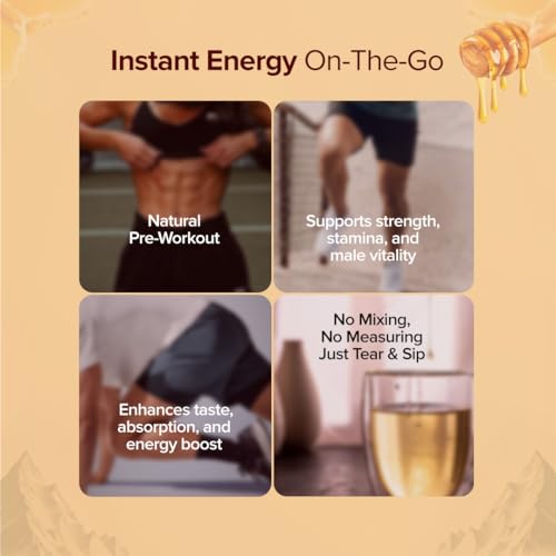 Image of GNC Shilajit Honey Stick | Ayurvedic Energy Booster with Pure Shilajit Resin, Saffron & Natural Honey | Natural Strength, Stamina & Vitality | 30 Servings | Vegetarian | 240g