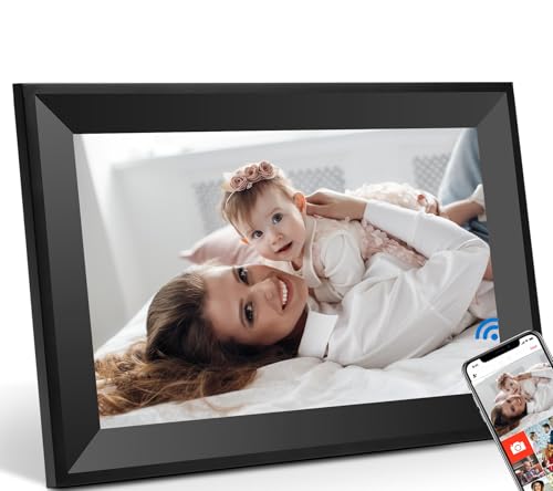 Uhale Digital Picture Frame 10.1 inch IPS Touch Screen Digital Photo Frame WiFi Enabled丨Wall Mountable丨Auto-Rotate Send Best Wishes via “Uhale ”App-for Families＆Friends or Grandparents Gift by Caxtonz - Used condition - US$34.89