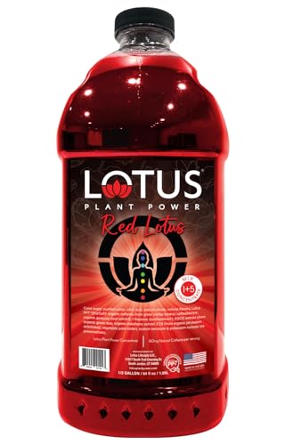 Red Lotus Plant Energy Drink Concentrate | Pure Cane Sugar | 64 fl oz | 1:5 | Natural Caffeine from Green Coffee Bean