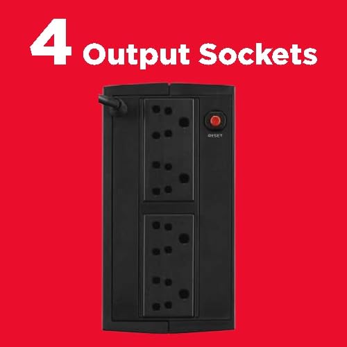 Image of CyberPower Line Interactive /Offline UPS - UT1000E, 1000VA / 600W, 230Vac, an Ideal Power Backup & Protection for Home Office, Desktop PC & Home Electronics