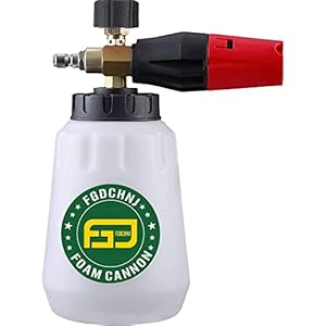 FGDCHNJ Pressure Washer Foam Cannon, Heavy Duty Foam Wash Gun, Adjustable Car Foam Blaster for Pressure Washer with 1/4 Inch Connector, 1 Liter Bottle