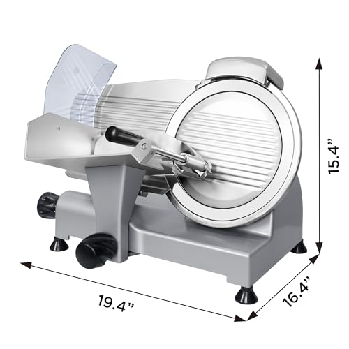 Image of 10 inch Commercial Meat Slicer, Electric Deli Slicer Built-in Sharpener