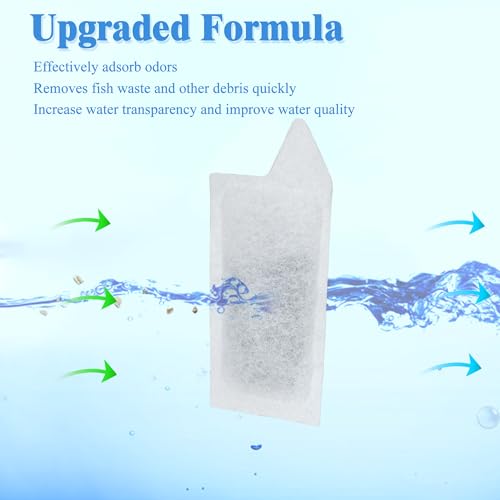 Image of NewKe 10 Pack S Size Filter Cartridges for Tetra Whisper Fish Tanks Filter | Small Size Filter Cartridge Refills for Small Fish Tanks Filter and for Aquarium Kits 3-10 Gallons Fish Tanks