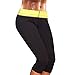 CFR Womens Slimming Thermal Capri Pants Sauna Body Shaper Control ,Black,XL