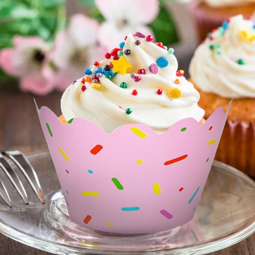 Envoltorios para cupcakes de donas Whaline, moldes de papel decorativos para fiesta 5