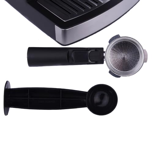 Mesko MS4403 Kaffeemaschine Espresso, Siebträgermaschine 15 Bar, Espressomaschine Klein für Kaffee Cappuccino und Latte, Milchaufschäumer, Tassenwärmer, Edelstahl-Ausführung, 1,6L Wassertank, 850 W – Bild 6