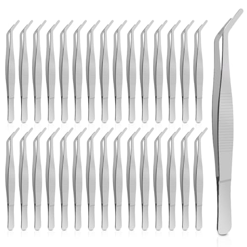 Pince à épiler coudée pour travaux manuels et petits assemblages de précision - 2