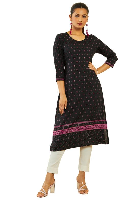 Image of Soch Women's Rayon Straight Kurtas