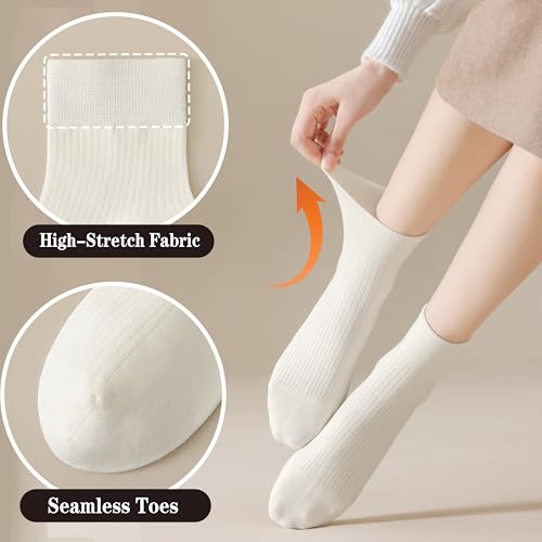 Socks for Women Cotton Qurater Thin Dress Casual Athletic Breathable Ladies Socks 5 Pairs for US Size 5-10(Grey Beige Black)2