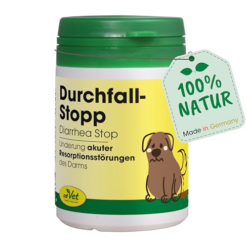 cdVet Naturprodukte DurchfallStopp f&uuml;r Hunde und Katzen 50 g - Unterst&uuml;tzung bei akuten Magen-Darm-Beschwerden - Di&auml;t-Erg&auml;nzungsfuttermittel