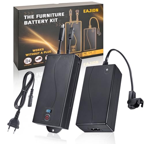 Batería reclinable para muebles reclinables, sofá eléctrico, silla elevadora, batería inalámbrica con cargador/adaptador/fuente de alimentación para movimiento eléctrico