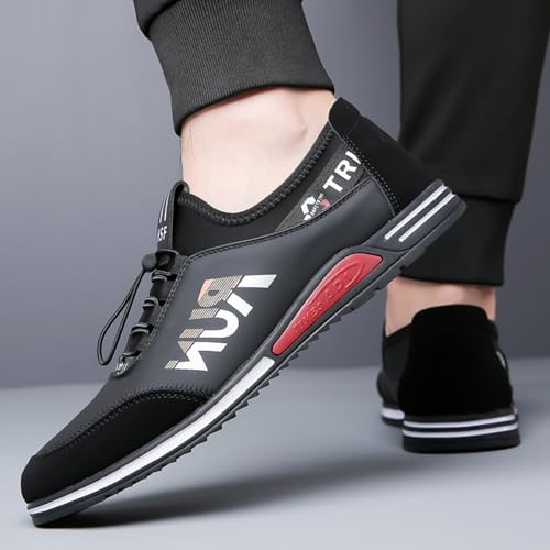 Men's Multi-Use Casual Sports Shoes - Honeycomb Mesh, Non-Slip Wave Outsole, Asymmetrical Neon Trim Design - Perfect for Daily Commute, Gym Workouts & Weekend Street Leisure2