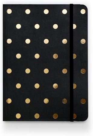 Sugar Paper LA - Polka Dot Journal - Black