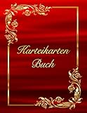  Karteikarten Buch Friseur Salon Karteikartenbuch Mobiler Friseursalon Friseurin Barbier Notizbuch Coiffeur Hairstylist Barbershop Kundenkarteikarten ... Kundendaten Frisör Dienstleistung Rot 03