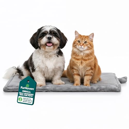 FurHaven ThermaNAP Self Warming Cat Mat, Dog Bed for...