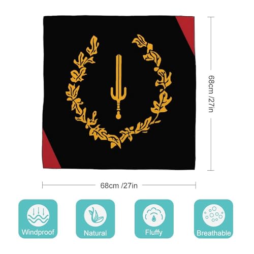 Black American Heritage Flag Fashion Head Scarf for Women Silk Like Bandana Kerchief Satin Square Scarves Gifts 27"2