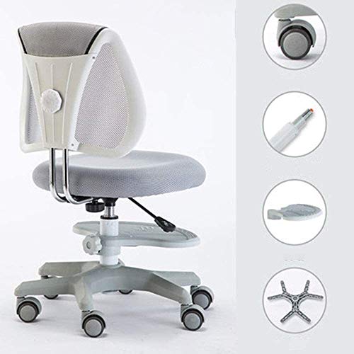 FurnitureR Sedia da lavoro girevole a 360 gradi, con schienale in tessuto a rete in polipropilene, altezza regolabile, con rotelle girevoli, tessuto viola
