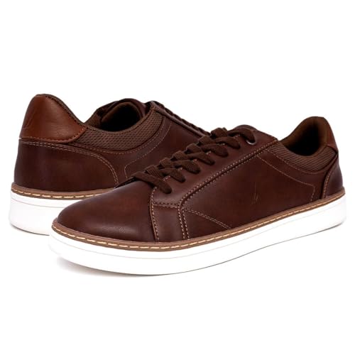 Nautica Men's Casual Lace Up Loafer Tennis Shoes Classic Low Top Fashion Sneaker Skate Shoes-Turvo-Brown Size-9.5 by Nautica - Used condition - Image 6