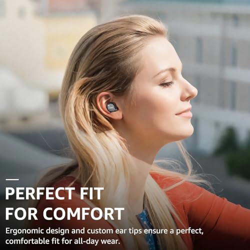 image for TOZO NC9 Hybrid Active Noise Cancelling Wireless Earbuds, 6 Mics ENC C